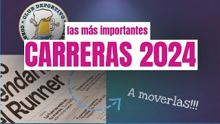 Calendario 2024 Carreras y eventos runners en este año 2024 [upl. by Adnalay]