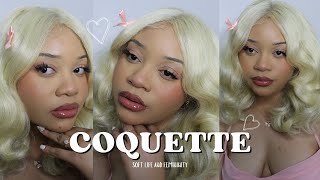 coquette makeup soft life feminine makeup FLAWLESS and EASY [upl. by Nace]