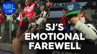 Shaun Johnson changes fans life in farewell game  NRL on NINE [upl. by Ytrebil700]