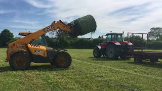 Down on the Farm with Tractor Ted  Making Haylage [upl. by Carew129]