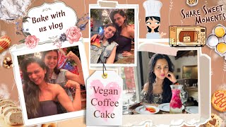 VEGAN CAKE Healthy Easy Gluten free Sugar free Lactose free cake Vegan lifeBAKE WITH US VLOG [upl. by Ainosal]