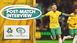 Adam Taggart Everyone thinks Im a selfish striker but actually  Interview  Subway Socceroos [upl. by Aketahs]