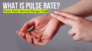 What is Pulse Rate  Pulse Rate Normal Range Chart [upl. by Yrogiarc958]