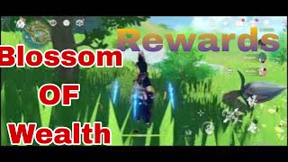 Collect Rewards From Blossom of wealth Genshin impact [upl. by Aynwat]