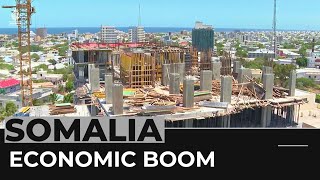 Mogadishu skyline transformed in Somalia development boom [upl. by Arualana]