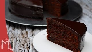 TARTA SACHER  Glaseado de chocolate [upl. by Aynotak]