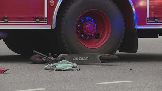 Scooter operator injured after colliding with police cruiser in Portland [upl. by Nnywg694]