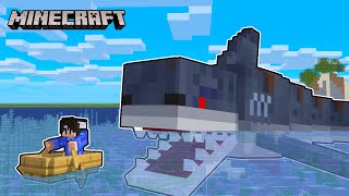 Haunted by MEGALODON in Minecraft [upl. by Killam]