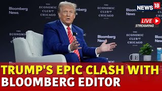 Trump Live  Trump Clash With Bloomberg Editor  Trump Speech  US Elections 2024  US News  N18G [upl. by Romina]