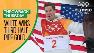 Shaun White’s Full Gold Medal Snowboard Halfpipe competition  PyeongChang 2018  Throwback Thursday [upl. by Sidon]