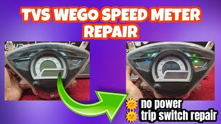 tvs wego scooter meter repair  no power  wego meter repair [upl. by Aisel]