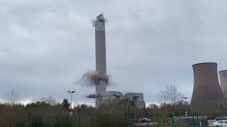 RUGELEY POWER STATION DEMOLITION [upl. by Aicnilav]