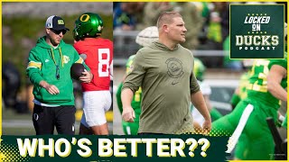 Dan Lannings coordinator hires for Oregon have been STELLAR this season Stein or Lupoi better [upl. by Akiem]