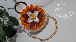 Bolsa em crochê Menina Flor com Maria Jose [upl. by Ecylahs440]