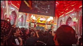 Mawkib Noor Al Zahra as  Entry into The Shrine of Imam Al Hussein as  Karbala Last Night 🌙 [upl. by Acinoed]