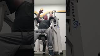 Demonstrating Nautilus EVO Bicep Curl Machine Sembach Germany [upl. by Nies]