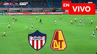 🔴 JUNIOR 0  1 TOLIMA EN VIVO Y EN DIRECTO 🏆 FECHA 7 LIGA COLOMBIANA 2024 🔴 [upl. by Naugan]