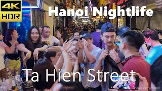 Crazy Night Life Of Hanoi Vietnam  Beer Street Hanoi  Nightlife Vietnam  Vietnam vlog 2024 [upl. by Ettezyl302]