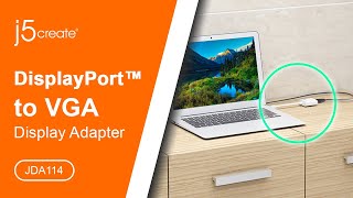 j5create® DisplayPort™ to VGA Adapter JDA114 [upl. by Keiryt]