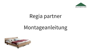 Montageanleitung  Pflegebett Regia partner  Burmeier [upl. by Aicilas]