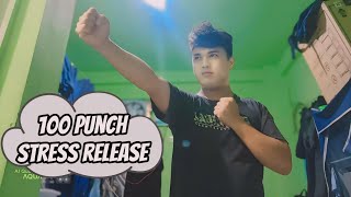 EXERCISE 100 PUNCH FOR STRESS RELEASE [upl. by Knah740]