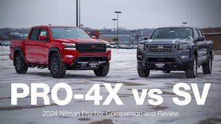 2024 Nissan Frontier SV vs Pro4X  Comparison and Review [upl. by Ricca]