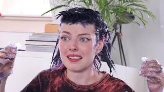 dyeing my hair black with box dye sorry brad mondo [upl. by Elidad]