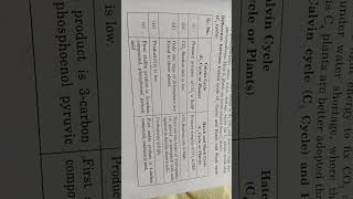 Difference between c3 nd c4 cycle  botany photosynthesis🥀 [upl. by Zach]