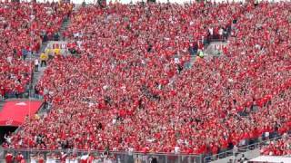 WISCONSIN JUMP AROUND in student section at Camp Randall Madison [upl. by Kaz]