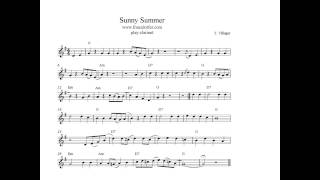 Play jazzy Clarinet Sunny Summer [upl. by Eldrida364]