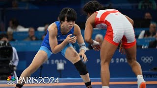 Fuijinami Akari DOMINATES Lucila Yamileth Yepez Guzman for 53kg gold  Paris Olympics  NBC Sports [upl. by Adiene]