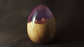 Making a HUGE Wood and Resin Galaxy Dragon Egg [upl. by Wright]