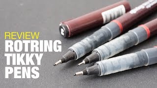 Review Rotring Tikky Graphic Fineliner Pen Pigment Ink [upl. by Fuller]