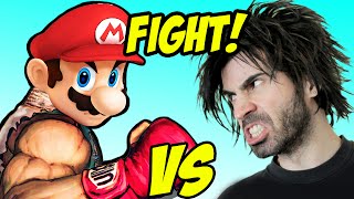 MARIO COMBAT vs The Worlds Worst Gamer [upl. by Melonie]