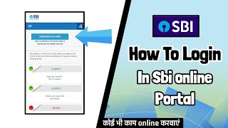 SBI How To Login In SBI Online portal  signin  Alternative present [upl. by Milson]