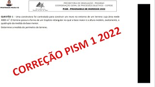 Prova de Matemática PISM 12022 QUESTÃO 01 [upl. by Tandy558]