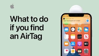 What to do if you find an AirTag  Apple Support [upl. by Savannah944]