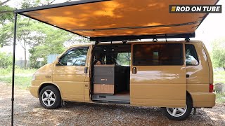 Volkswagen Caravelle T4 Camper มีครัวแบบฝรั่ง เบาะนั่งได้หลายแบบ และเก็บของได้เยอะๆ  Rod On Tube [upl. by Rouvin]