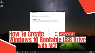 How To Create Windows 10 Bootable USB Drive with Media Creation Tool [upl. by Atalayah]