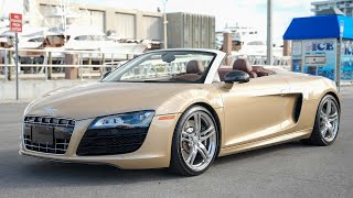 2011 Audi R8 52 Quattro Spyder Walkaround Video [upl. by Braswell]