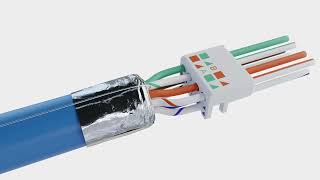 HOW TO INSTALL YOUR RJ45 Cat6A SHIELDED FIELD TERMINATION CONNECTOR FOR MPTL APPLICATIONS [upl. by Constantina502]