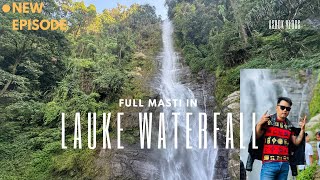 Lauke jharna ma jada ko ramailo ❤️🥰 waterfall [upl. by Dripps421]