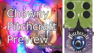 Chowny quotPitchCraftquot analogue bass octave pedal preview by Scott Whitley [upl. by Ttevy]