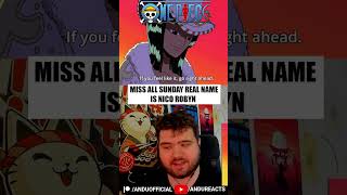 Miss All Sunday Real Name Is Nico Robin  One Piece onepiece onepiecereaction reaction anime [upl. by Akcirahs359]