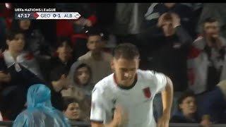 Kristjan Asllani Amazing Goal Georgia vs Albania 01 Goals and Extended Highlights [upl. by Mcdermott]