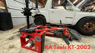 I bought the Cheapest Tire Machine ever KA Tools KT2002 review [upl. by Oetam]