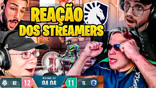 STREAMERS REAGINDO AO CLUTCH ABSURDO DA LIQUID NA G2 [upl. by Melli846]