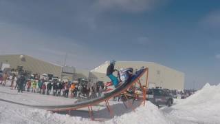 THOMPSON WINTERFEST 2017 SNOWMOBILE FREESTYLE [upl. by Sirap]