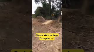 Mountain Biking  Learning how to do The Scorpion 🦂 mtb sendit funny scorpion mtbforfails [upl. by Posehn888]