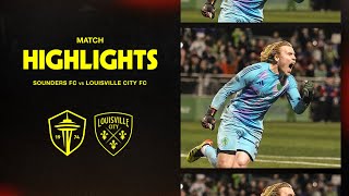 HIGHLIGHTS Seattle Sounders FC vs Louisville City FC  May 8 2024 [upl. by Jowett383]